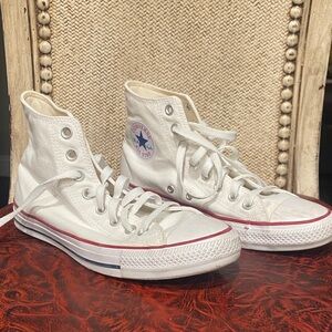Converse White High-Top Athletic Shoes